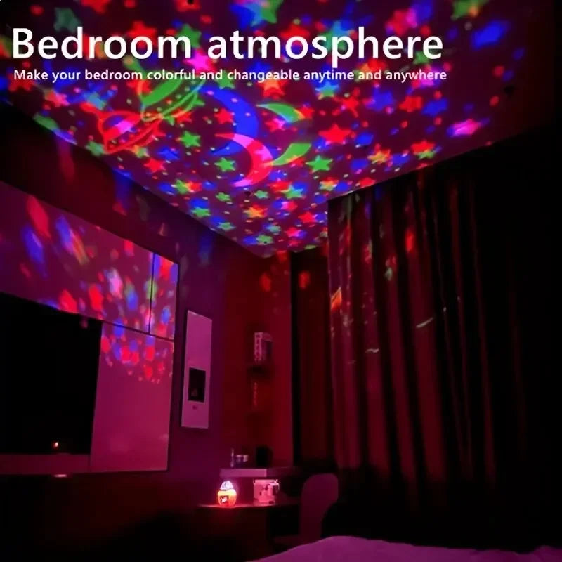 LED Starry Sky Night Lights USB Projector Lamp Magic Ball Moon