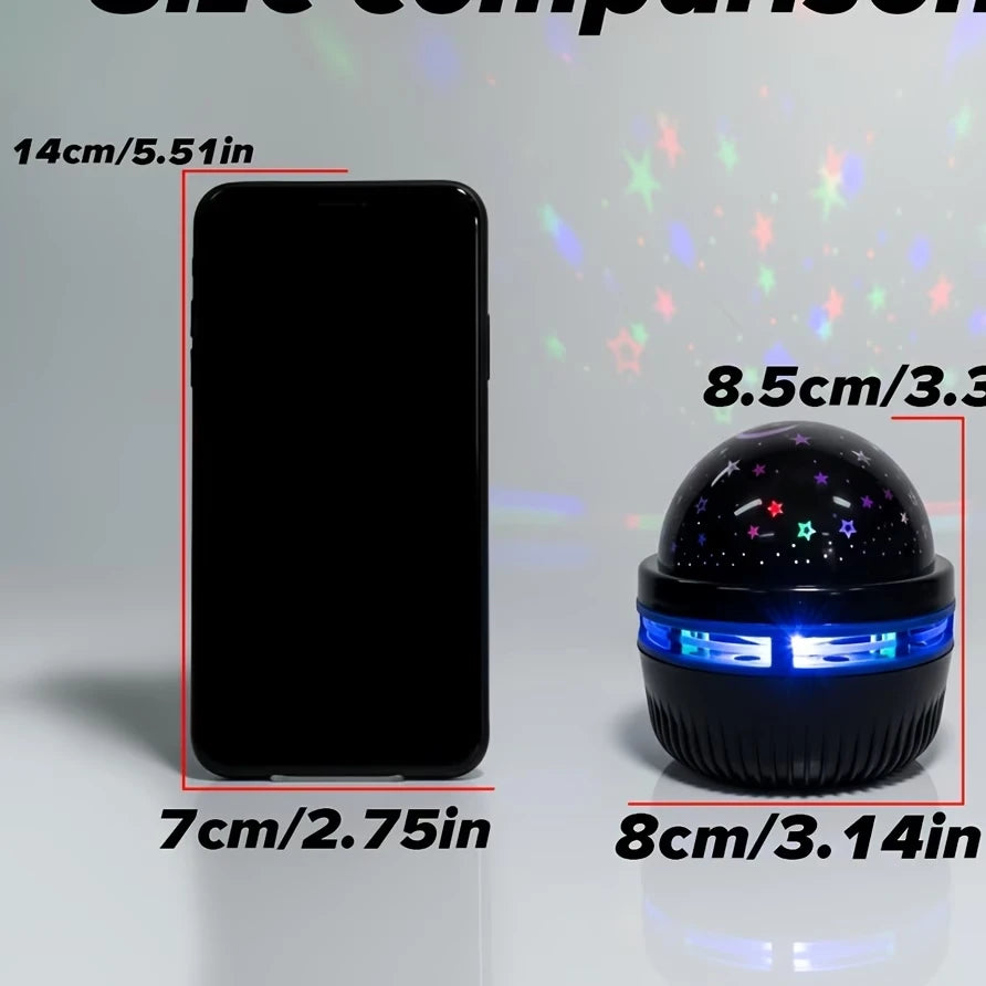 LED Starry Sky Night Lights USB Projector Lamp Magic Ball Moon